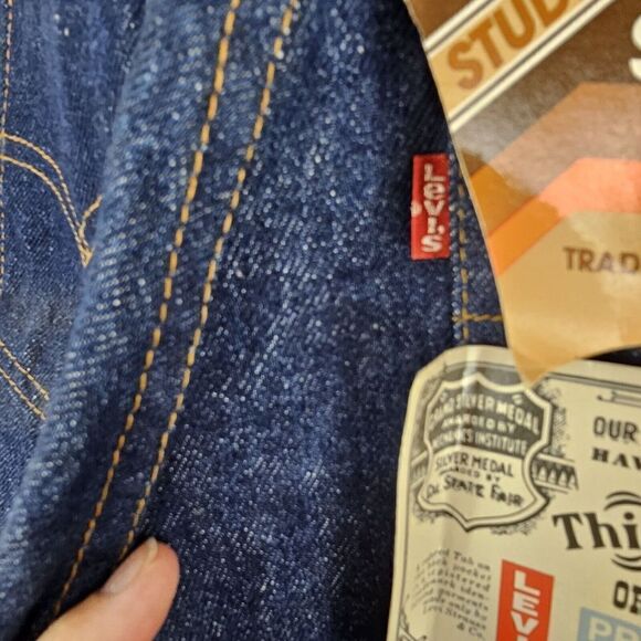 Vintage Levis June 1988 Student W25 L28 Dark Wash Nwt Jeans - Picture 9 of 10